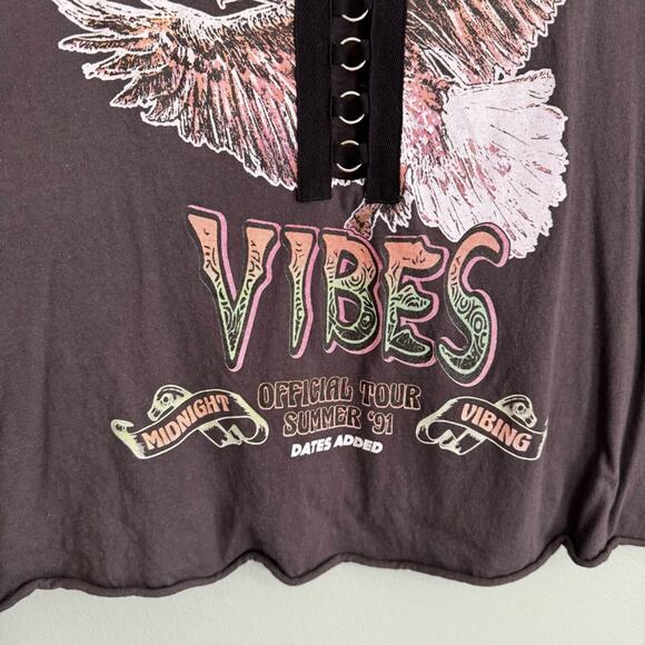 Forever 21 Midnight Vibes Official Graphic Sleeveless Tank Top Gray 3X Plus - Picture 7 of 9